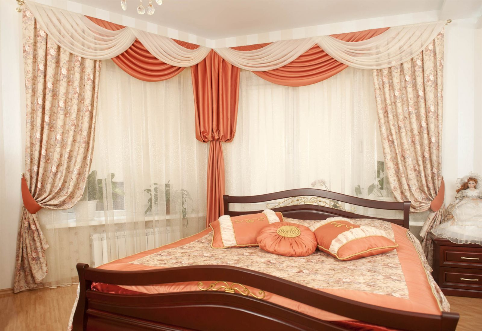 پرده های رویایی سفارشی برای اتاق خواب مدرن